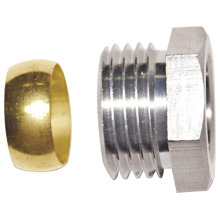 Brass Cap Fitting with Ring (a. 0341)